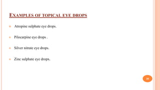 Ocular drug delivery system | PPTX