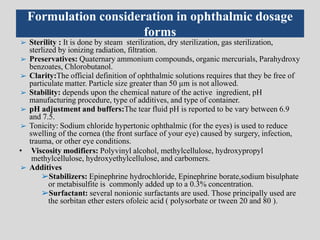 Ocular drug delivery system | PPTX