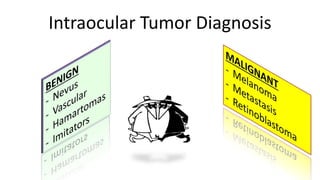 Intraocular Tumor Diagnosis
 