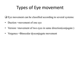 Eye Movement Classification ocular motility disorder wudie.pptx