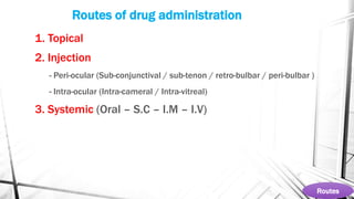 Ocular pharmacology | PPTX
