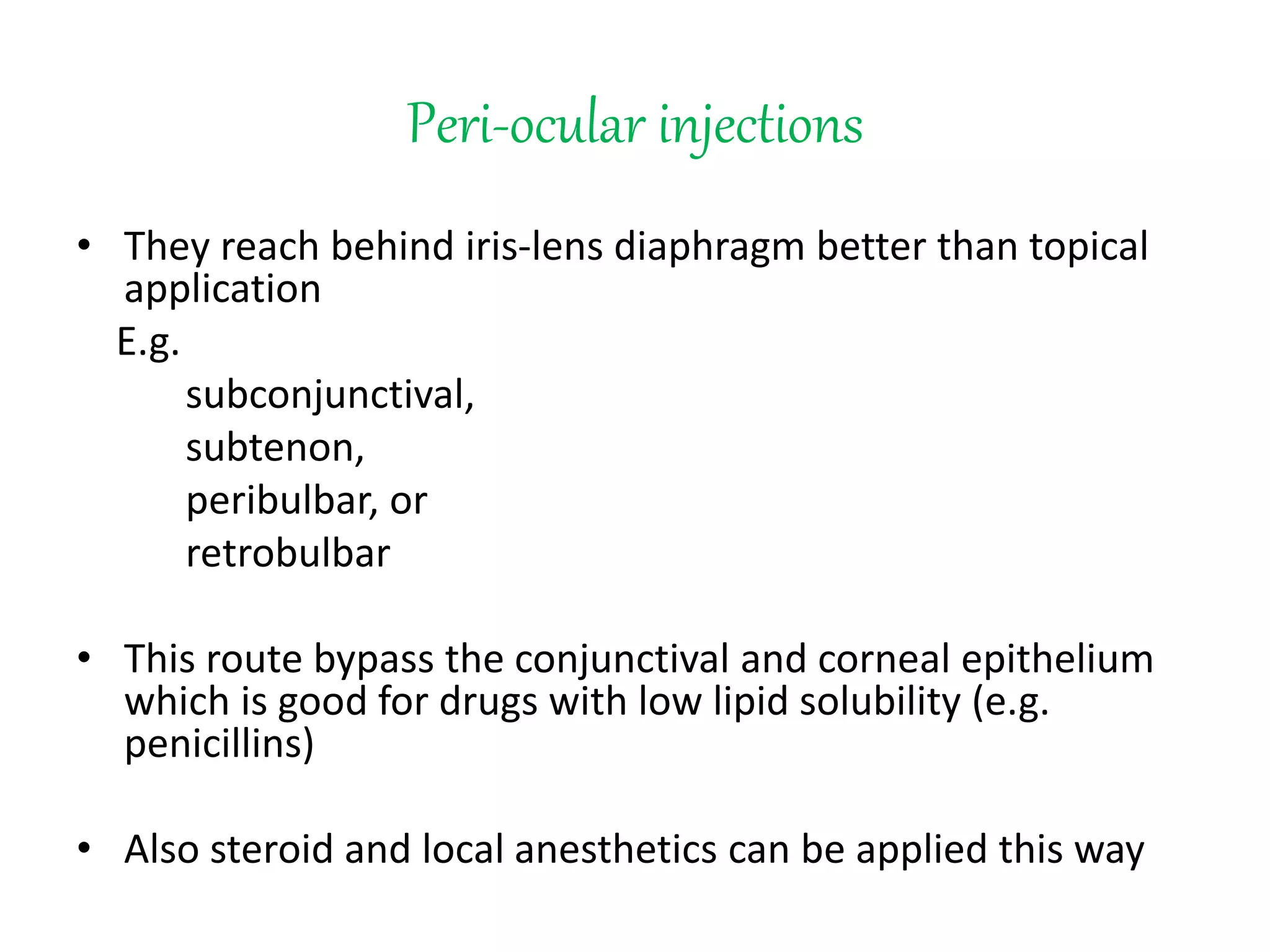 Ocular pharmacology | PPTX