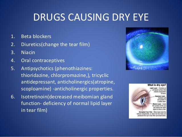 Ocular side effects of systemic drugs