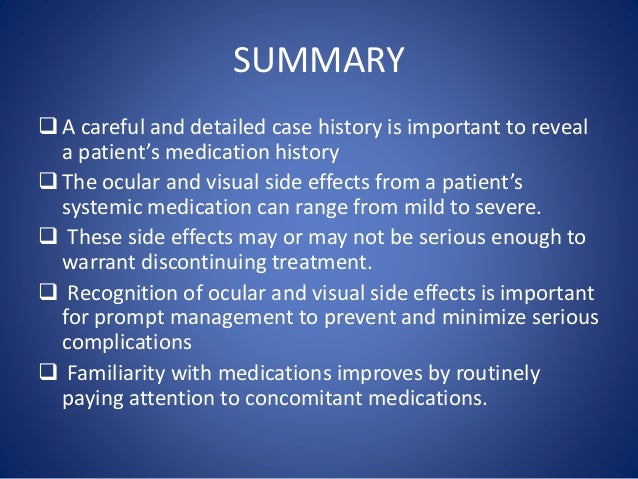 Trihexyphenidyl Ocular Side Effects