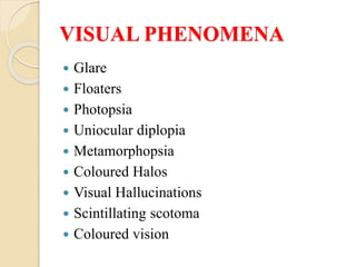 Xanthopsia Simulation Ocular symptomatology | PPTX
