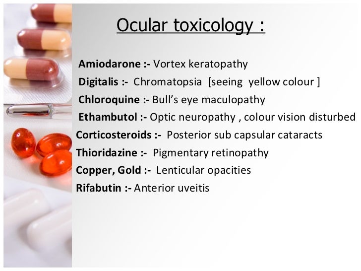 Amiodarone Side Effects Eye
