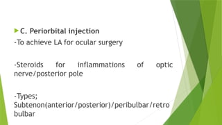 OCULAR THEREPEUTICS: modes of treatment for eye diseases | PPTX