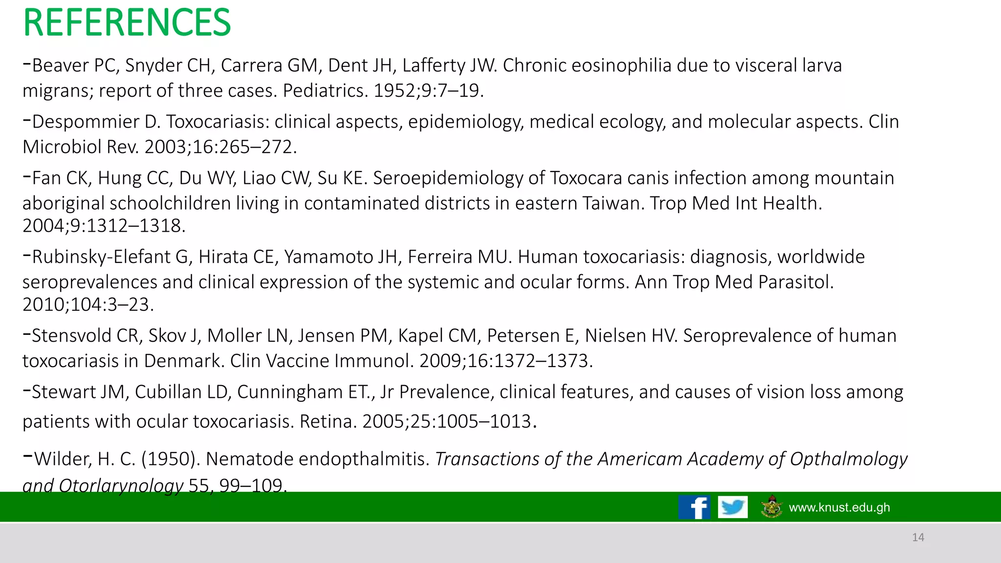 Ocular toxocariasis pptx