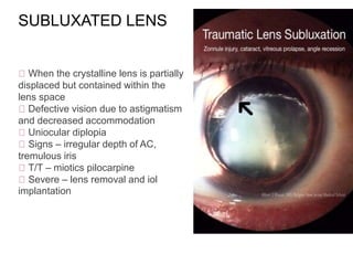 Blunt Ocular trauma | PPTX