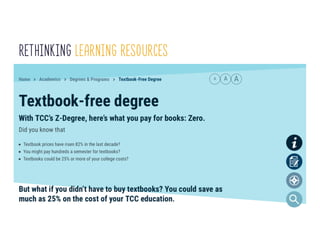 49
ontario
Rethinking Learning Resources
 