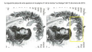 La siguiente pieza de arte aparece en la página 21 de la revista “La Atalaya” del 15 de enero de 2015:
 