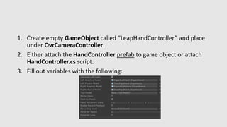 Oculus Rift DK2 + Leap Motion Tutorial | PPTX