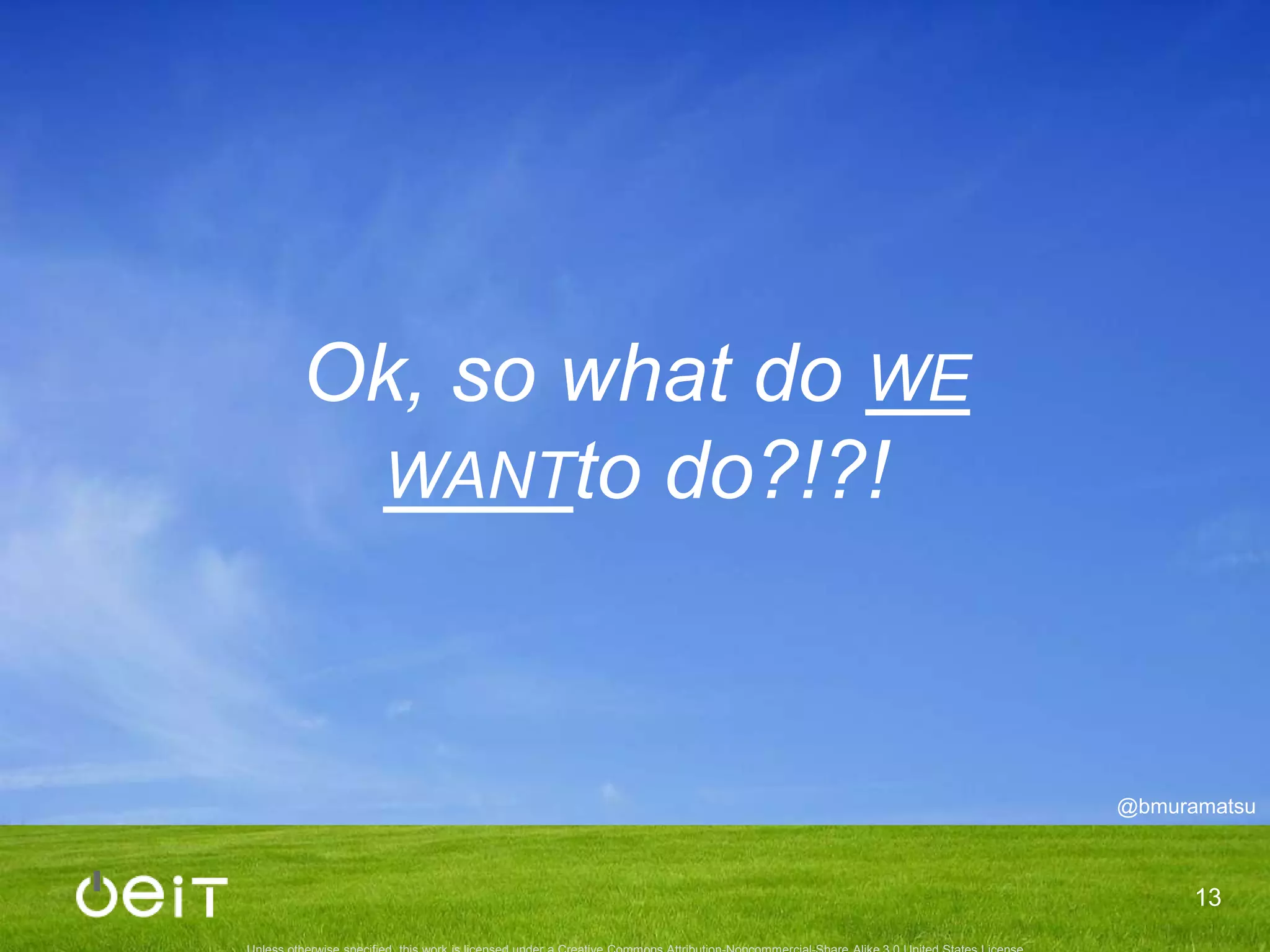 …aha!We were asking the wrong question!11What if weexperimented with MIT OCW…?flickr@microrama