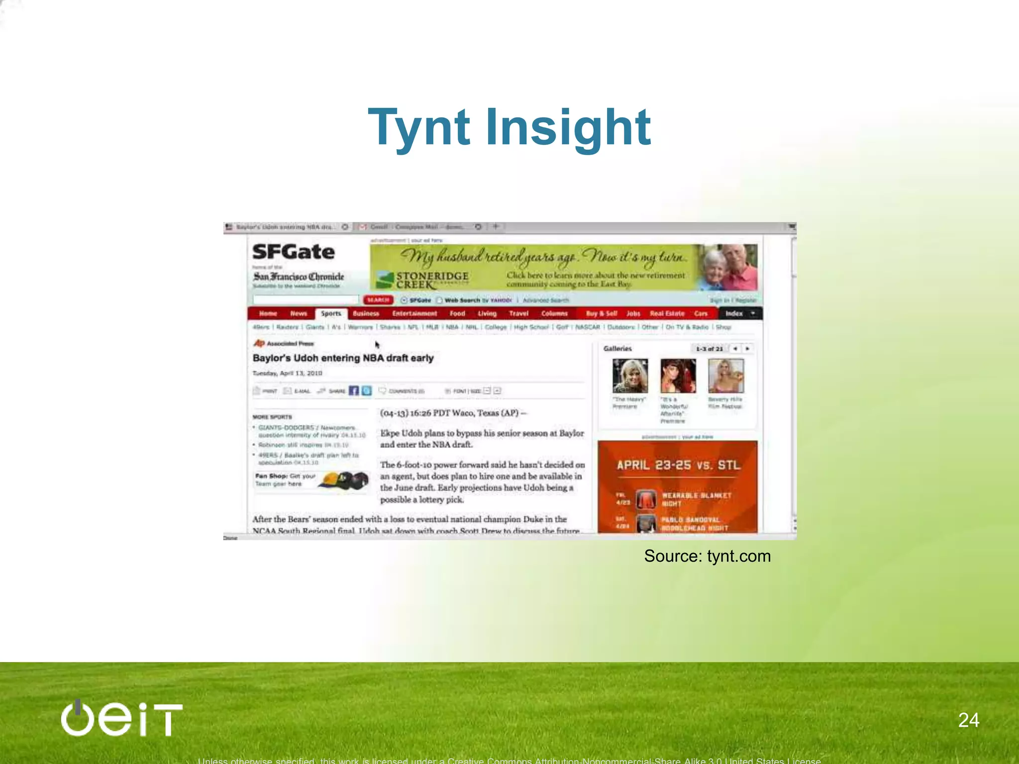 Some other thoughts…Smart cut and paste with reuse trackingIntrasitehyperlinking (link within the site)Import into WordPress, Moodle22