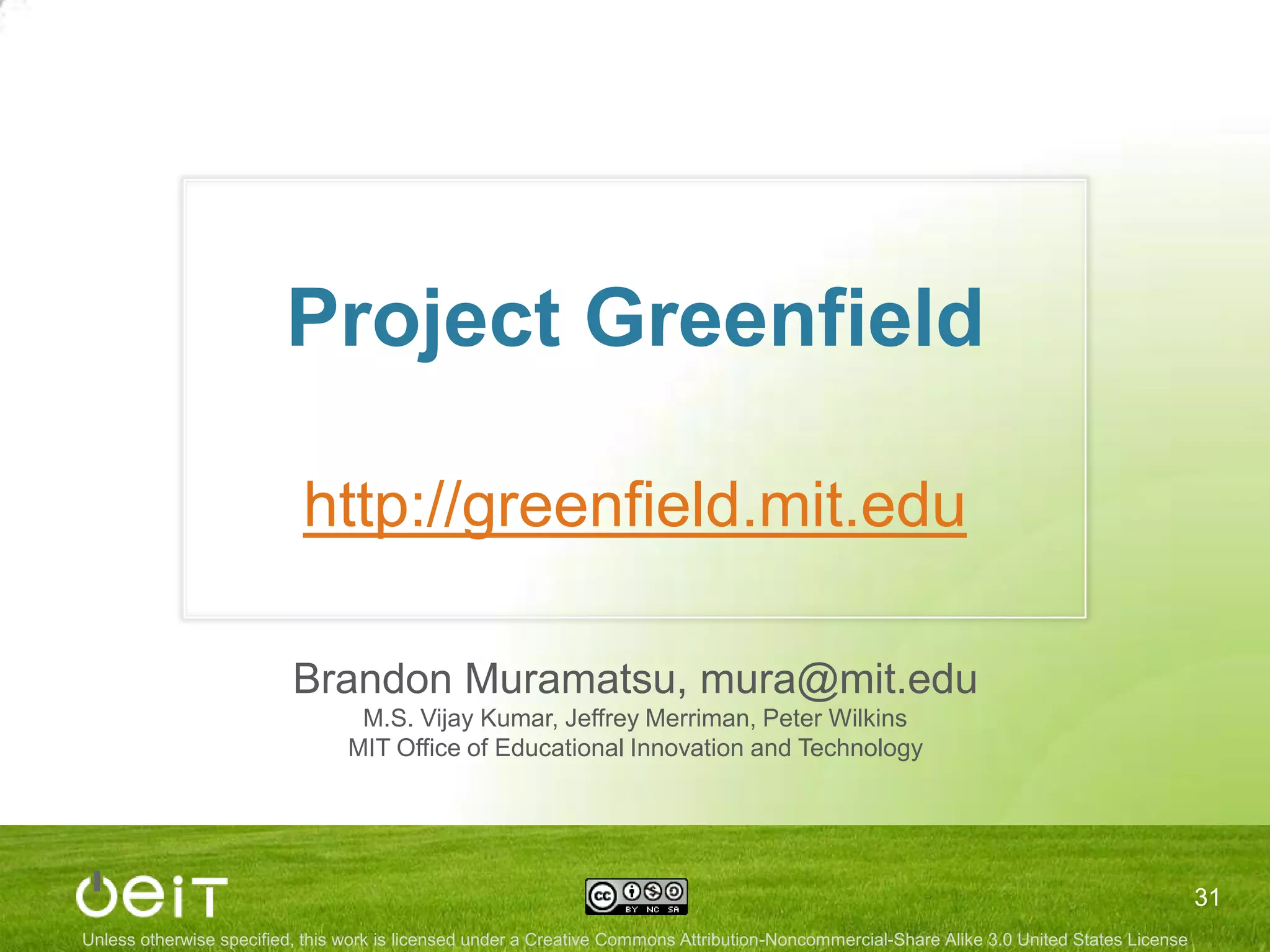 IntrasiteHyperlinking(Link within the site)Cross-reference key terms internally across all OCW contentService: