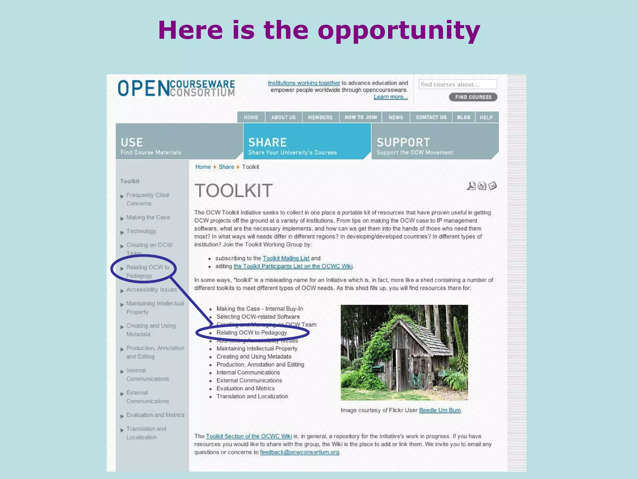 Here is the opportunity 