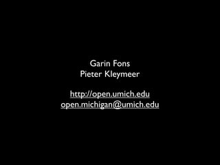 Open.Michigan OCWC Global2009 Presentation