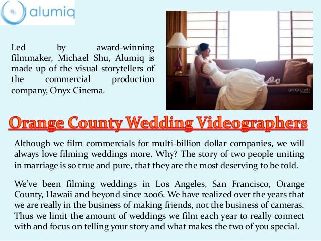 OC Wedding Videographer