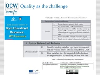 Quality as the challenge
 