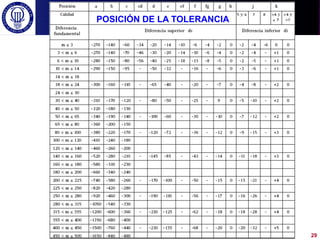 POSICIÓN DE LA TOLERANCIA
29
 