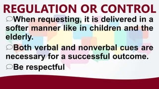 Control And Regulation Communication Example Functions of Communication | PPTX