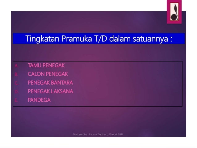 Materi Pramuka Penegak Slide Presentasi