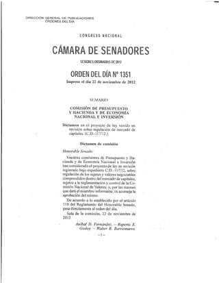 Mercado de Capitales-Orden del Dia Od 1351-2012-n