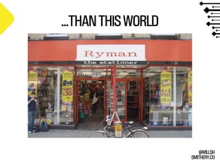 SMITHERY.CO
@WILLSH
...THANTHISWORLD
 