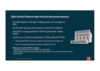 Oracle Database Appliance as X86 servers | PDF