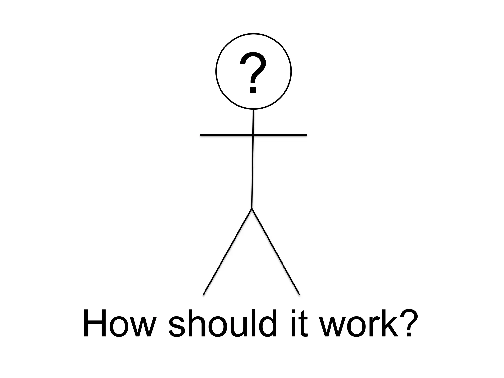 ?
         ?
        User
How should it work?
 