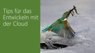 Tips für das
Entwickeln mit
der Cloud
 