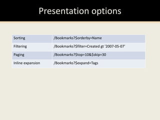 Addressing entities and sets