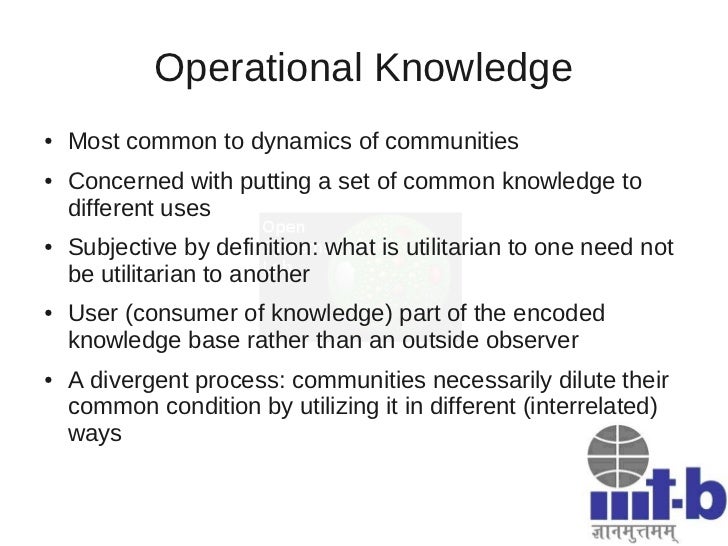 What Is Operational Knowledge? – EGQZTF