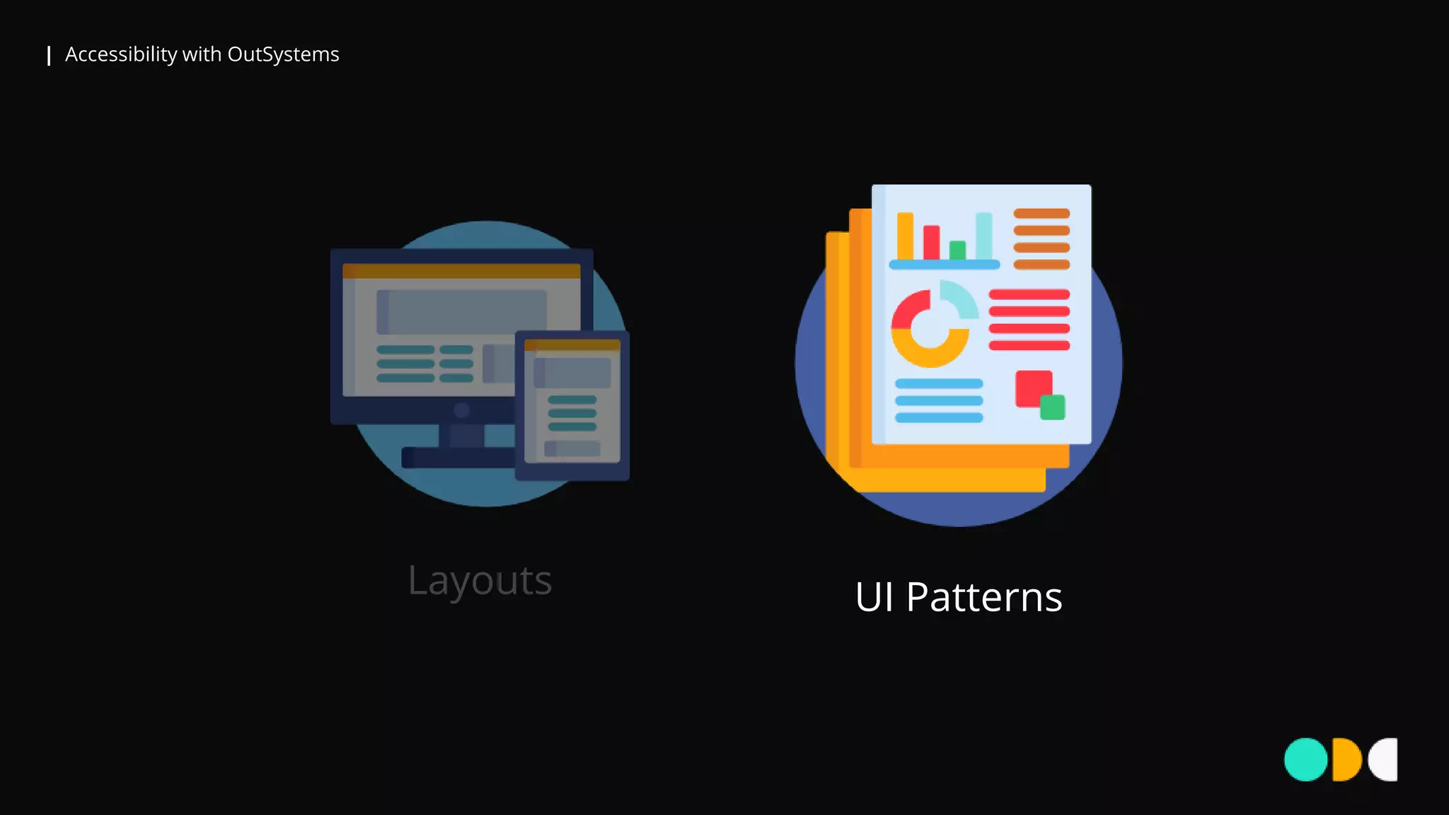 | Accessibility with OutSystems
UI PatternsLayouts
 