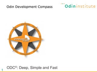 Odin Development Compass

1

ODC®: Deep, Simple and Fast

 