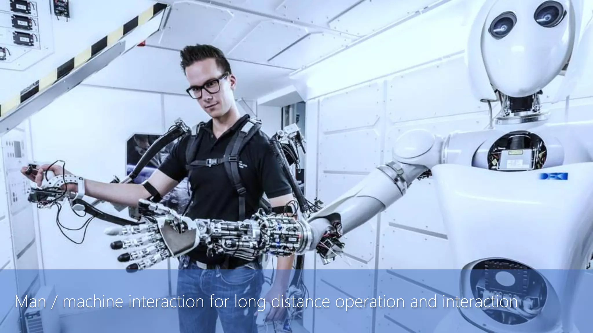 Man / machine interaction for long distance operation and interaction
 