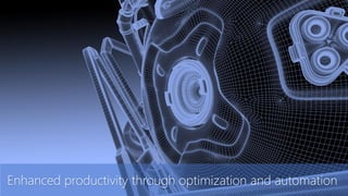 Enhanced productivity through optimization and automation
 