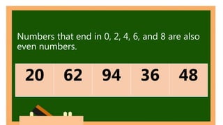Odd and even numbers | PPTX
