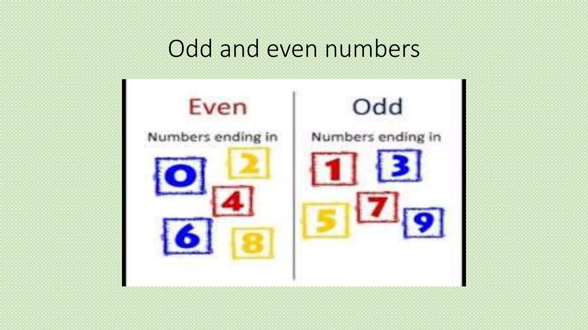Odd and even numbers ppt | PPTX | Pets