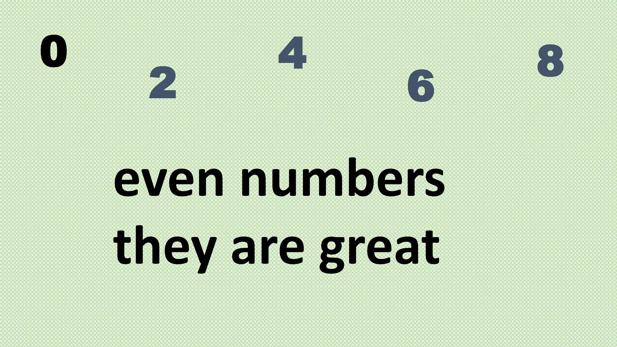 Odd and even numbers ppt PPT
