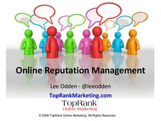 Online Reputation Management - TopRankMarketing.com