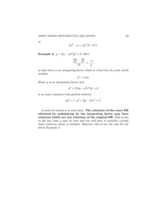 =
(
y0
y0 − b
)
eabt
> 0, (t ∈ (I)).
From the above we derive
y/(y − b) =
(
y0
y0 − b
)
eabt
,
y = (y − b)
(
y0
y0 − b
)
eabt
.
This gives
y =
b
(
y0
y0−b
)
eabt
(
y0
y0−b
)
eabt − 1
.
It shows that if y0 > b, one has the solution y(t) > b, and as t → ∞,
y(t) → b.
It is derived that
y(t) = 0 is an unstable equilibrium state of the system;
y(t) = b is a stable equilibrium state of the system.
 