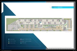 Planta do Pavimento - 2º subsolo
PLANTAS
Elevador social
Elevador de serviço
Depósito de Material de Limpeza
(DML)
Elevador de maca Sanitário PNE
Guarda Temporária de Resíduos
(GTR)
2o
PAVIMENTO
IESB
L2SUL
PLANTA DO PAVIMENTO – 2O
PAVIMENTO
Ilustração artística sem escala. Os acabamentos, móveis, equipamentos e demais objetos de decoração poderão variar quanto a modelos e quantidades, mas estarão de acordo com o projeto de decoração,
respeitandoopadrãodequalidadeprevisto.Estaimagempoderásofreralteraçõesemvirtudedemudançasdoprojetoexecutivo,emdecorrênciadenecessidadestécnicas.VerificarMemorialDescritivo.
27783_011_Odebrecht_Vitrium_BookCorretor_26x34cm.indd 39-40 10/26/12 1:17 AM
 