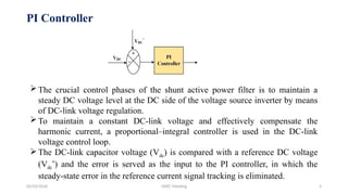 Shunt Active Power Filter with Non-linear Load | PPTX