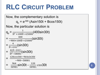 Modeling of an RLC circuit | PPTX