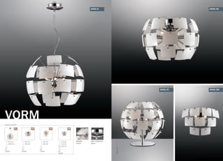 VORM
серия 2655
/4С/6 /2T /2W
310 mm
220 mm
180 mm
от стены
G9
2x40W
500 mm
400 mm
G9
4x40W
500 mm
2000 mm
G9
6x40W
350 mm
350 mm
G9
2x40W
цвет покрытия:
хром
абажур:
стекло
2655/6 2655/4C
2655/2W2655/2T
OdeonLight2013–2014
 