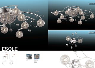 серия 2233
ESOLE
140 mm
900 mm
G9
13x40W
/13C /2W
340 mm
300 mm
G9
2x40W
выкл.
2233/13C
цвет покрытия:
хром
материал:
алюминий
декор:
хрусталь
2233/2W
 