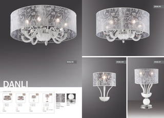 серия 2536
DANLI
выкл. на шнуре
160 mm
470 mm
E14
2x40W
800 mm
400 mm
E14
8x40W
600 mm
400 mm
E14
5x40W
330 mm
560 mm
E14
1x40W
/8C /5C /1W /2T
абажур:
органза
элемент базы:
стекло
цвет покрытия:
хром
2536/8C
2536/5C
2536/1W 2536/2T
 