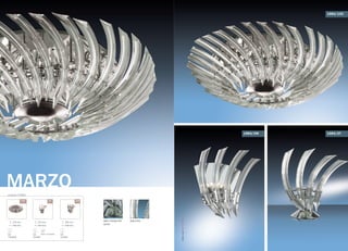 серия 1984
MARZO
/10C /2T /2W
250 mm
760 mm
G9
10x40W
300 mm
300 mm
G9
2x40W
320 mm
340 mm
G9
2x40W
выкл. на шнуре
1984/10C
цвет покрытия:
хром
хрусталь
1984/2T1984/2W
OdeonLight2013–2014
 