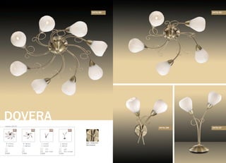 серия 2470
DOVERA
/8С /5С /2W /2T
190 mm
480 mm
E14
5x40W
310 mm
230 mm
E14
2x40W
выкл. на базе
430 mm
280 mm
E14
2x40W
выкл. на шнуре
цвет покрытия:
бронзовый
2470/8С
210 mm
560 mm
E14
8x40W
2470/5С
2470/2T2470/2W
 